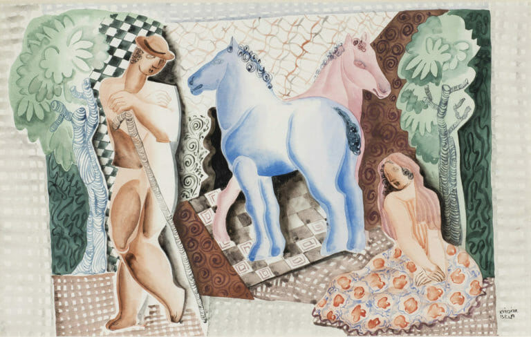 Kadar_Landscape-With-Two-Horses_L-768×488